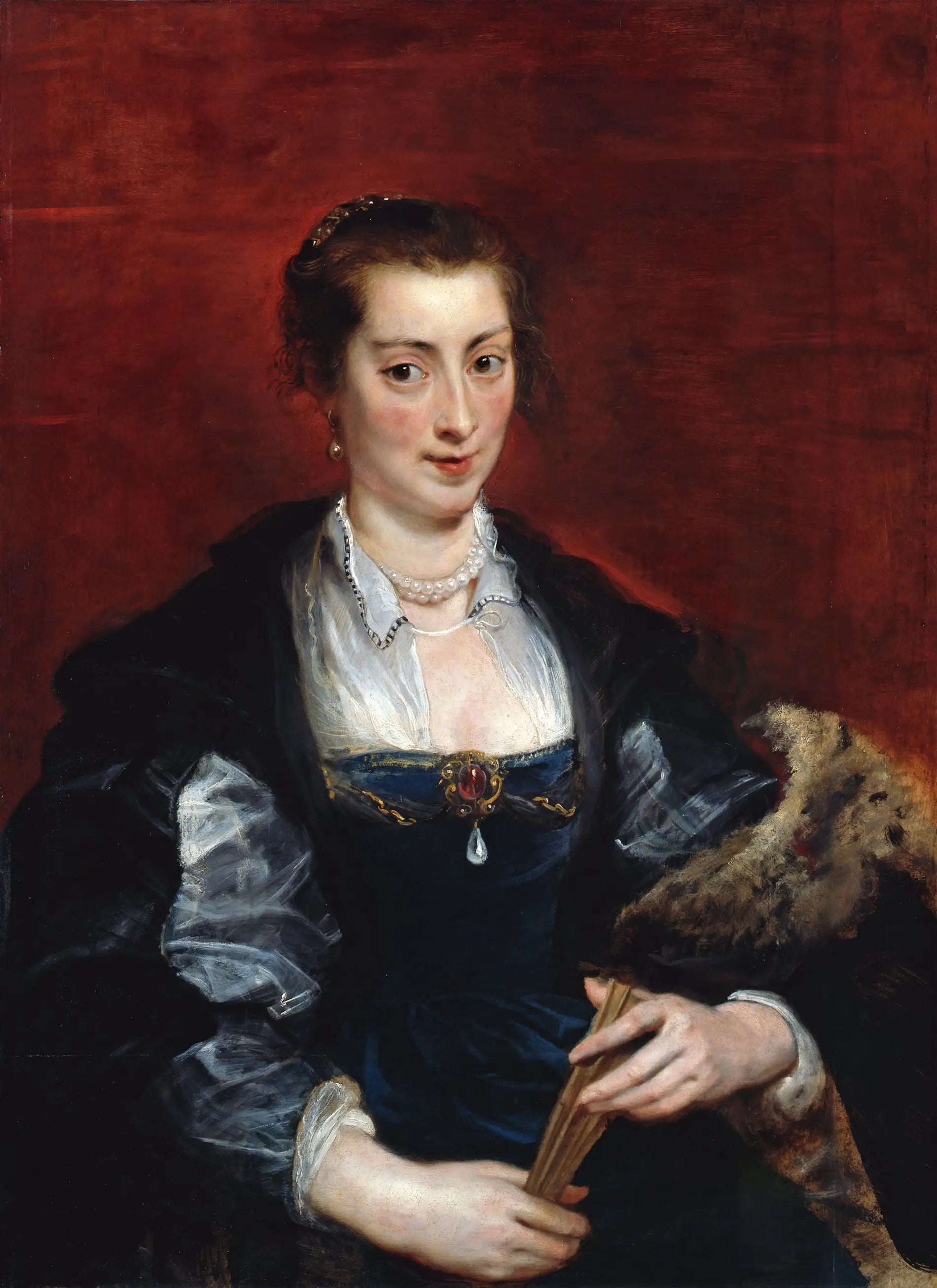 Portrait d'une femme, traditionnellement identifiée comme Isabella Brant - Peter Paul Rubens image 1 reproduction artisanale de tableau