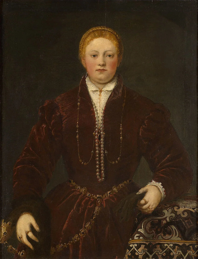 بورتريه لامرأة شابة - جاكوبو تينتوريتو