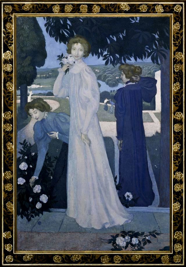 Portrait d'Yvonne Lerolle en trois aspects - Maurice Denis image 1 copie de tableau peinte à la main