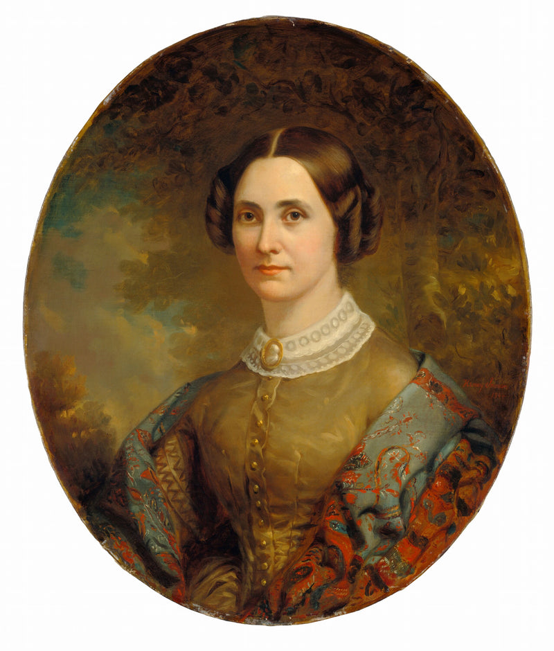 Portrait d'une dame - American 19th Century