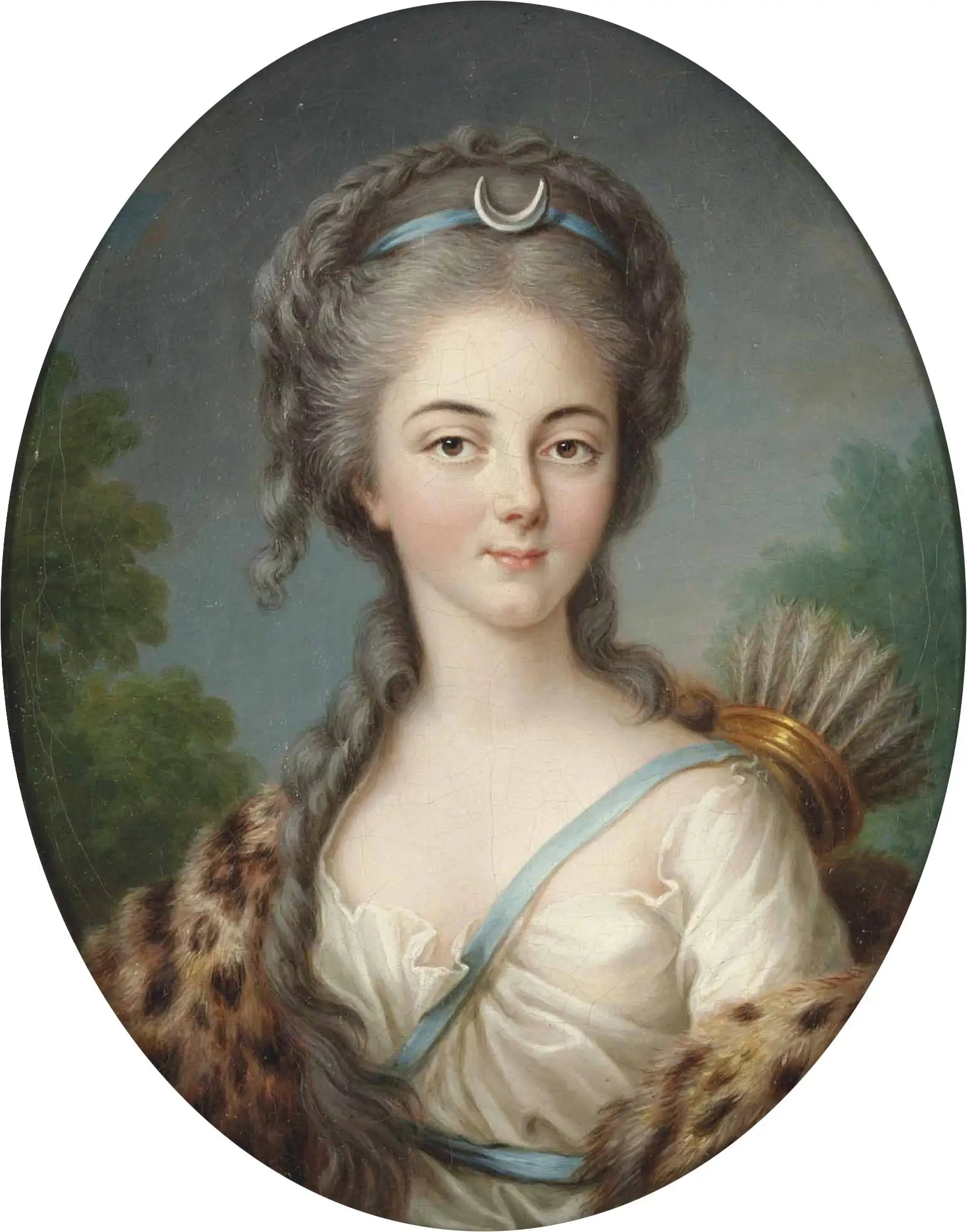 Portrait d’Anne Charlotte de Lorraine Mademoiselle de Brionne en Diane - Élisabeth Vigée Le Brun - Alpha Reproduction
