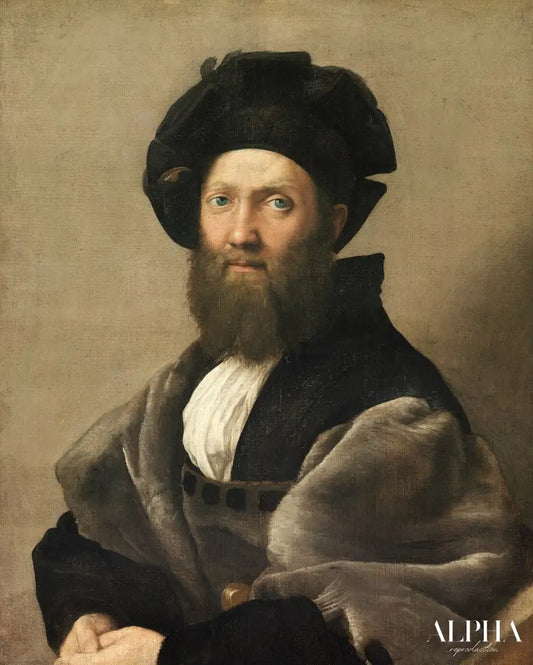 Portrait de Baldassare Castiglione - Raphaël (peintre) - Reproductions de tableaux et peintures haut de gamme