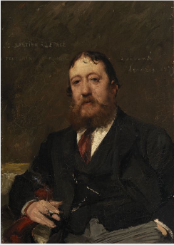 Portrait de Carlo Pellegrini, caricaturiste - Jules Bastien-Lepage image 1 reproduction de peinture à l’huile