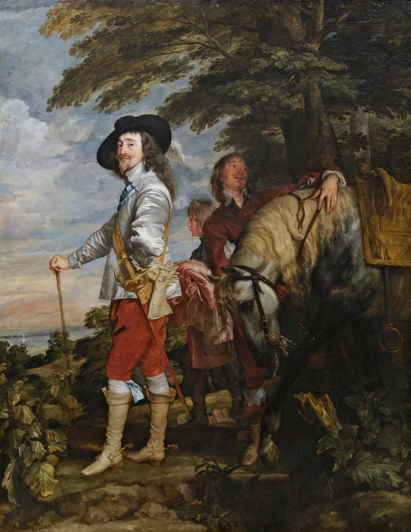 Portrait de Charles Ier à la chasse - Antoine van Dyck image 1 copie de tableau peinte à la main