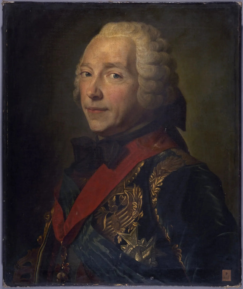 بورتريه لشارل-لويس-أوغست فوييه، دوق بيل-إيل (1684-1761)، مارشال فرنسا - موريس-كوانتان دي لا تور