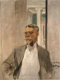 بورتريه تشارلز م. كورتز، المدير المؤسس لمعرض ألبرتا للفنون (1905-1909) - خواكين سورولا