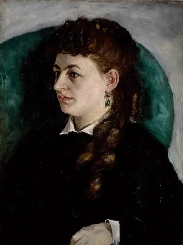 Portrait de Clémence Tréhot, dite Mme Jules Le Cœur - Pierre-Auguste Renoir image 1 reproduction artisanale de tableau