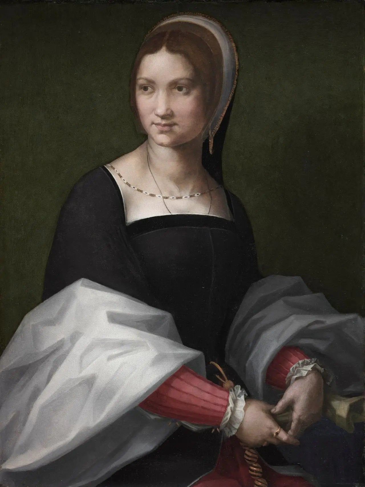 Portrait de femme. - Andrea del Sarto image 1 copie peinte à la main à l’huile