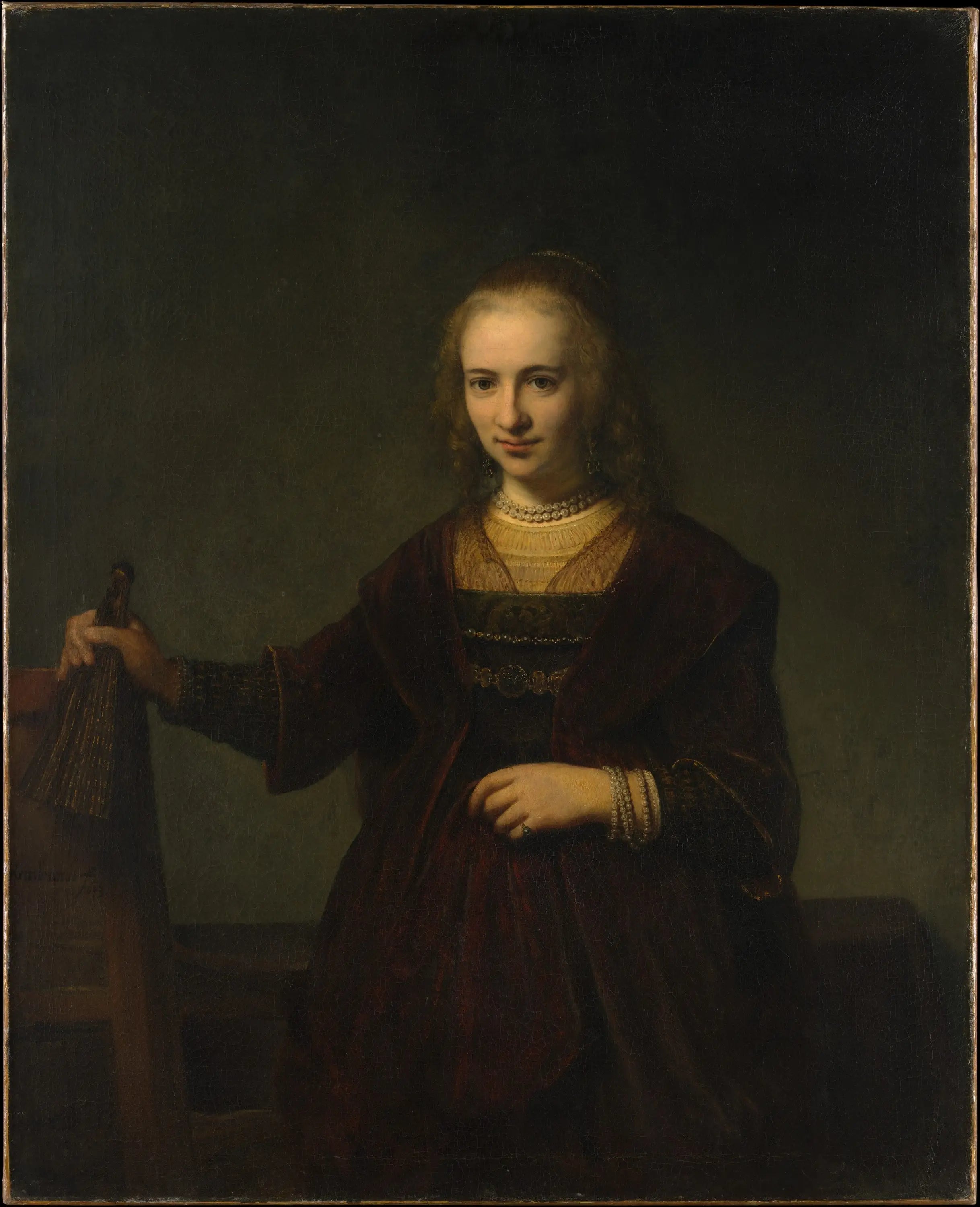Reproduction du tableau « Portrait de femme - Rembrandt » par Alpha Reproduction en peinture à l’huile