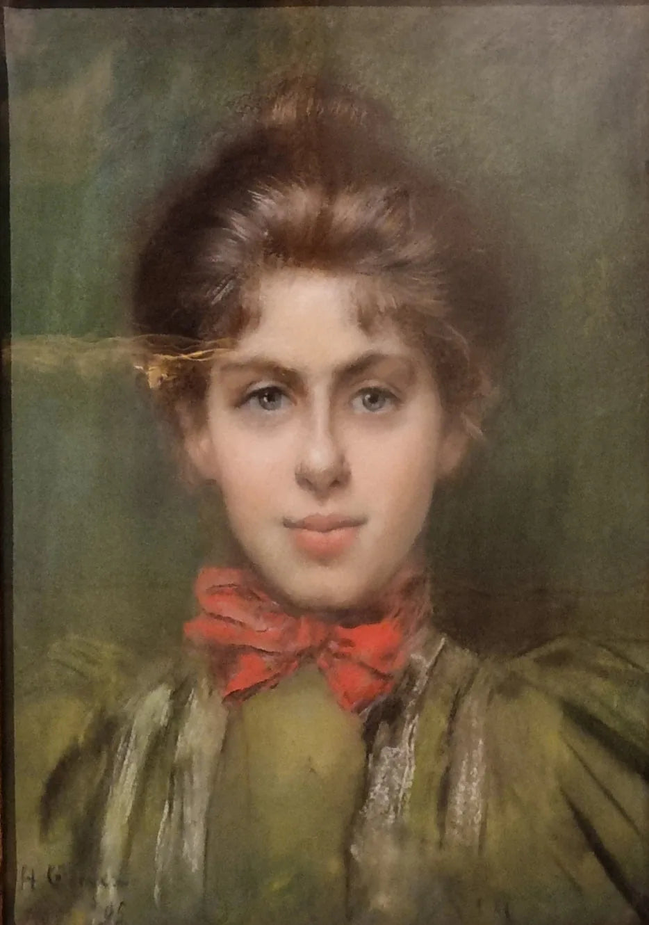 Portrait de jeune femme dit « de Louise » - Henri Gervex image 1 reproduction artisanale de tableau