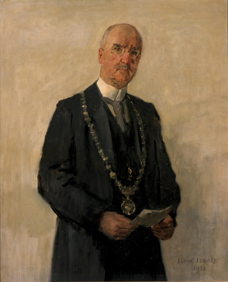 Portrait de Joachimus Pieter Fockema Andreae (1879-1949), maire d'Utrecht - Isaac Israëls