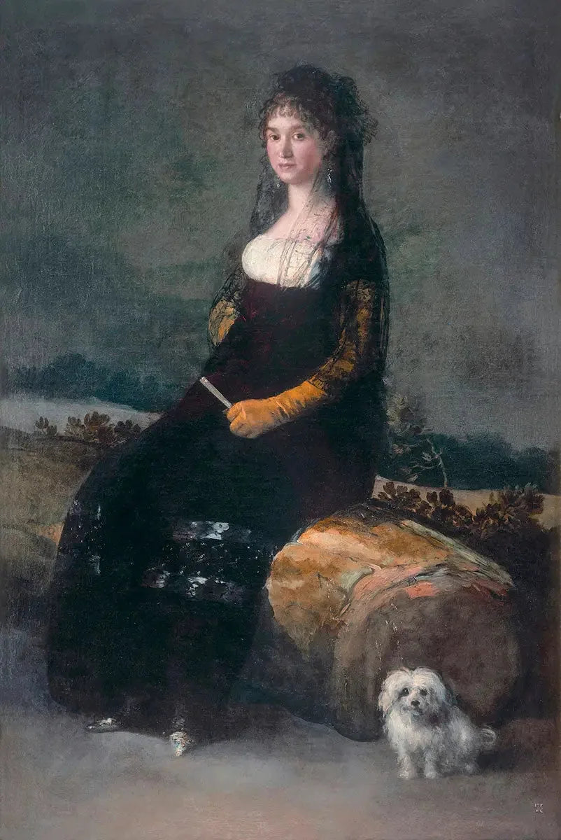 Portrait de Joaquina Candado Ricarte - Francisco de Goya image 1 copie de tableau peinte à la main