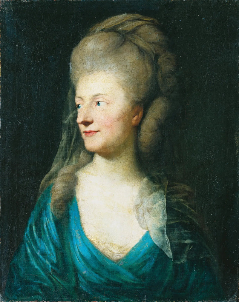 بورتريه لجوهنه هنرييت لويس كونتيسة دي بيستوشيف-رومين، ولدت فون كارلوفيتز (1717-1787)؟ - أنطون غراف