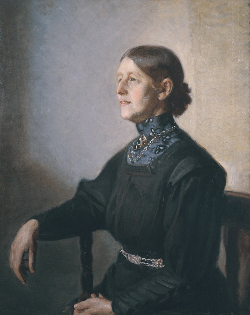 Portrait de l’épouse de l’artiste, la peintre Anna Ancher - Michael Peter Ancher