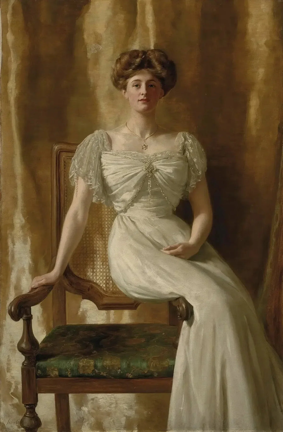 Portrait de l'hon. Mme Harold Ritchie - John Collier image 1 reproduction réalisée par Alpha Reproduction