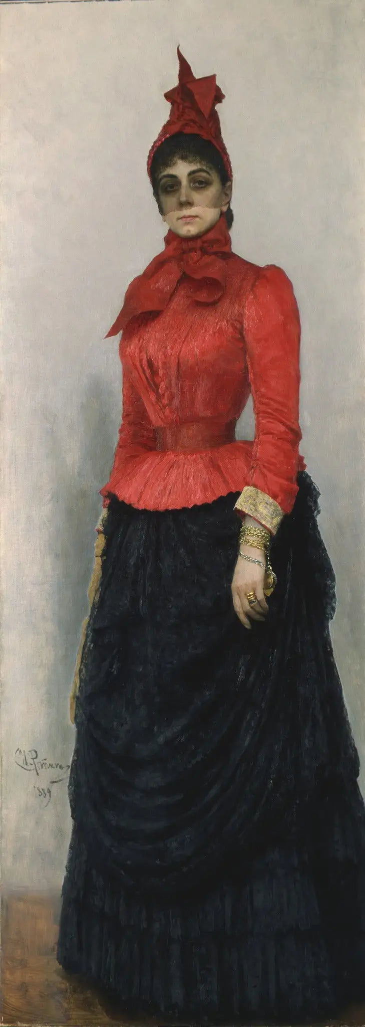 Portrait de la baronne V.I. Ikskul von Hildenbandt - Ilya Repin - Alpha Reproduction