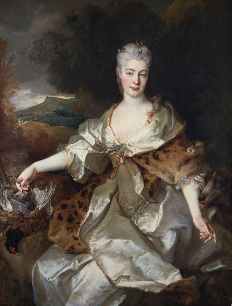 Portrait de la Comtesse de Noirmont en Diane - Nicolas de Largillière image 1 reproduction artisanale de tableau