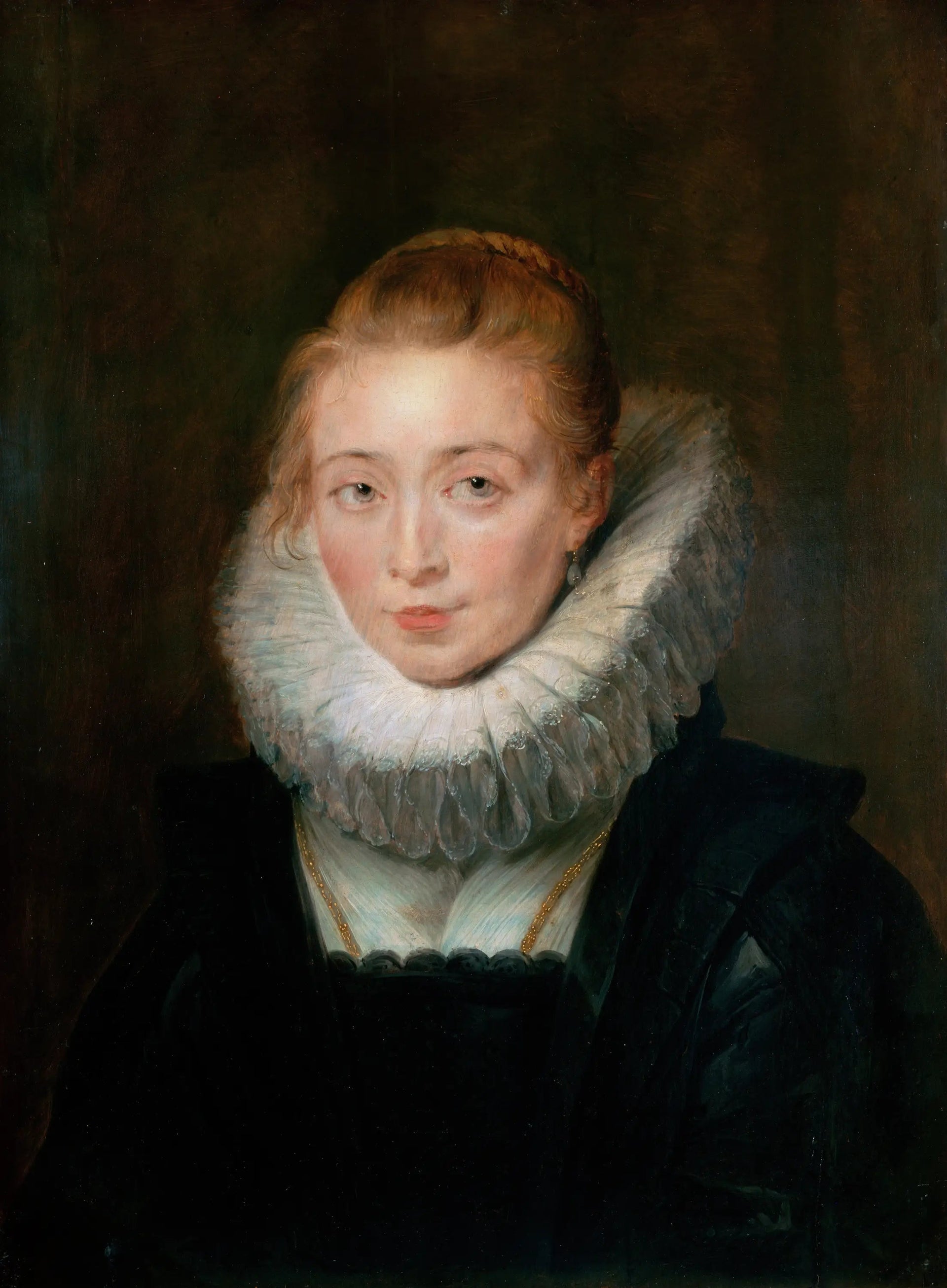 Portrait de la dame d'honneur de l'infante Isabelle - Peter Paul Rubens image 1 reproduction artisanale de tableau
