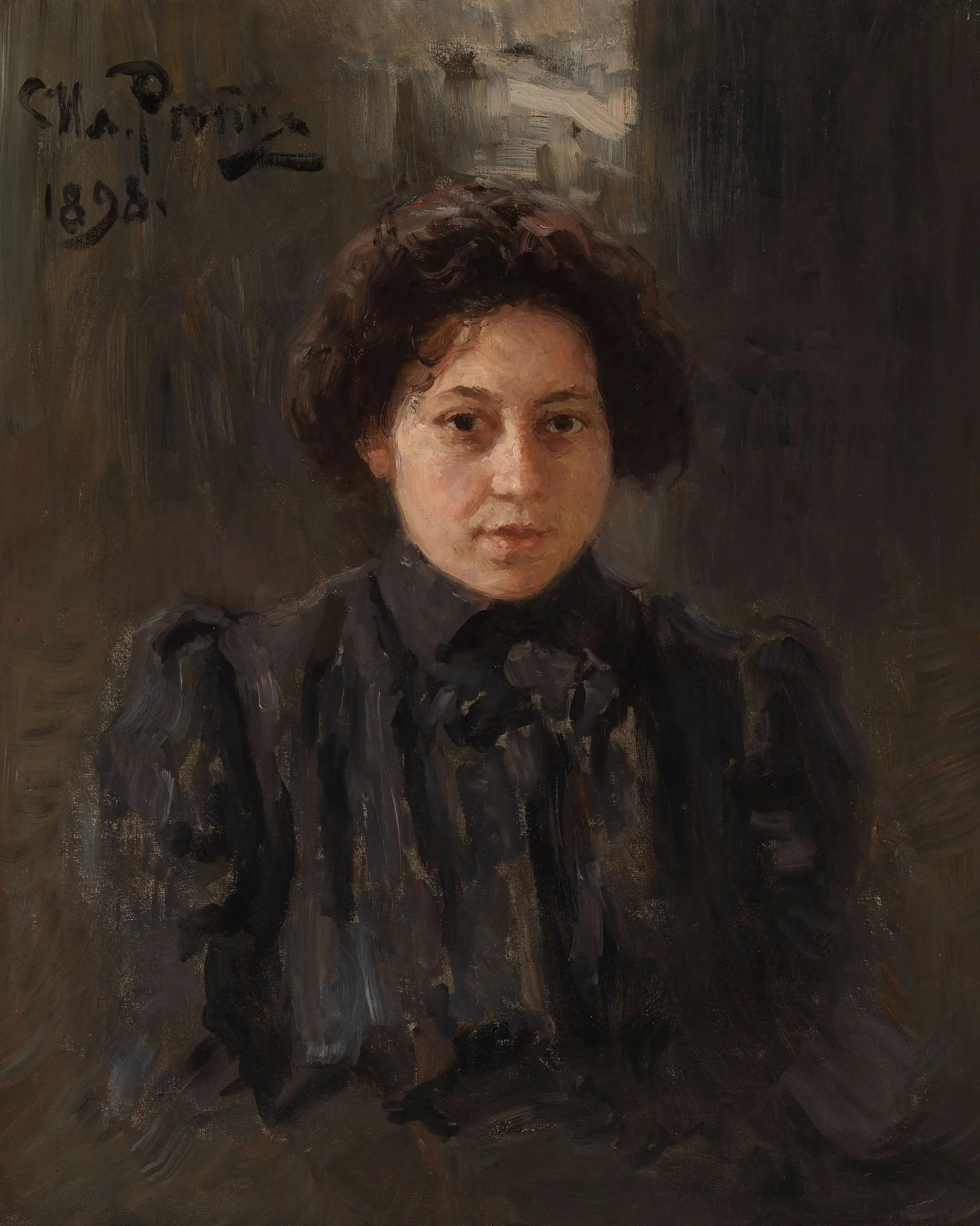 Portrait de la fille de l’artiste Nadezhda Repina - Ilya Repin - Alpha Reproduction