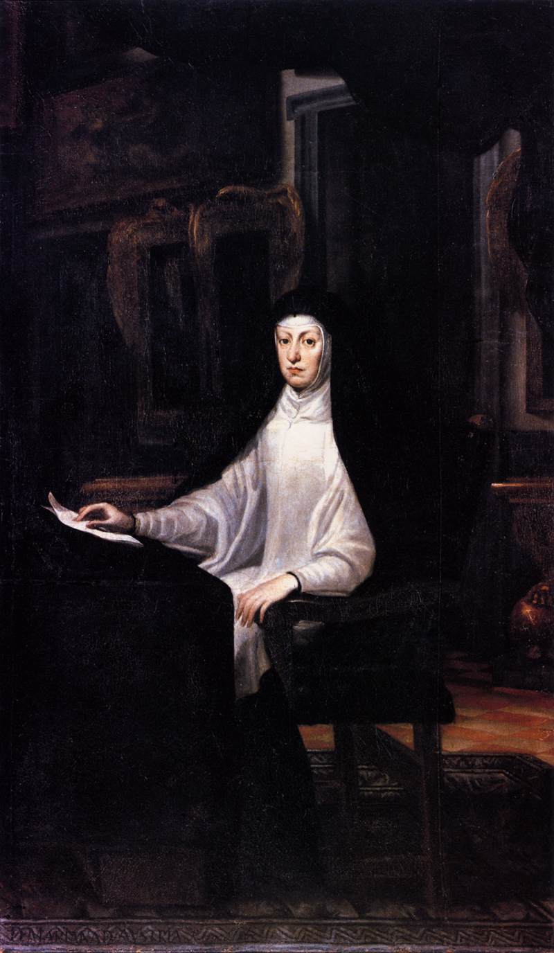Portrait de la reine Mariana d'Autriche en veuve - Juan Carreño de Miranda