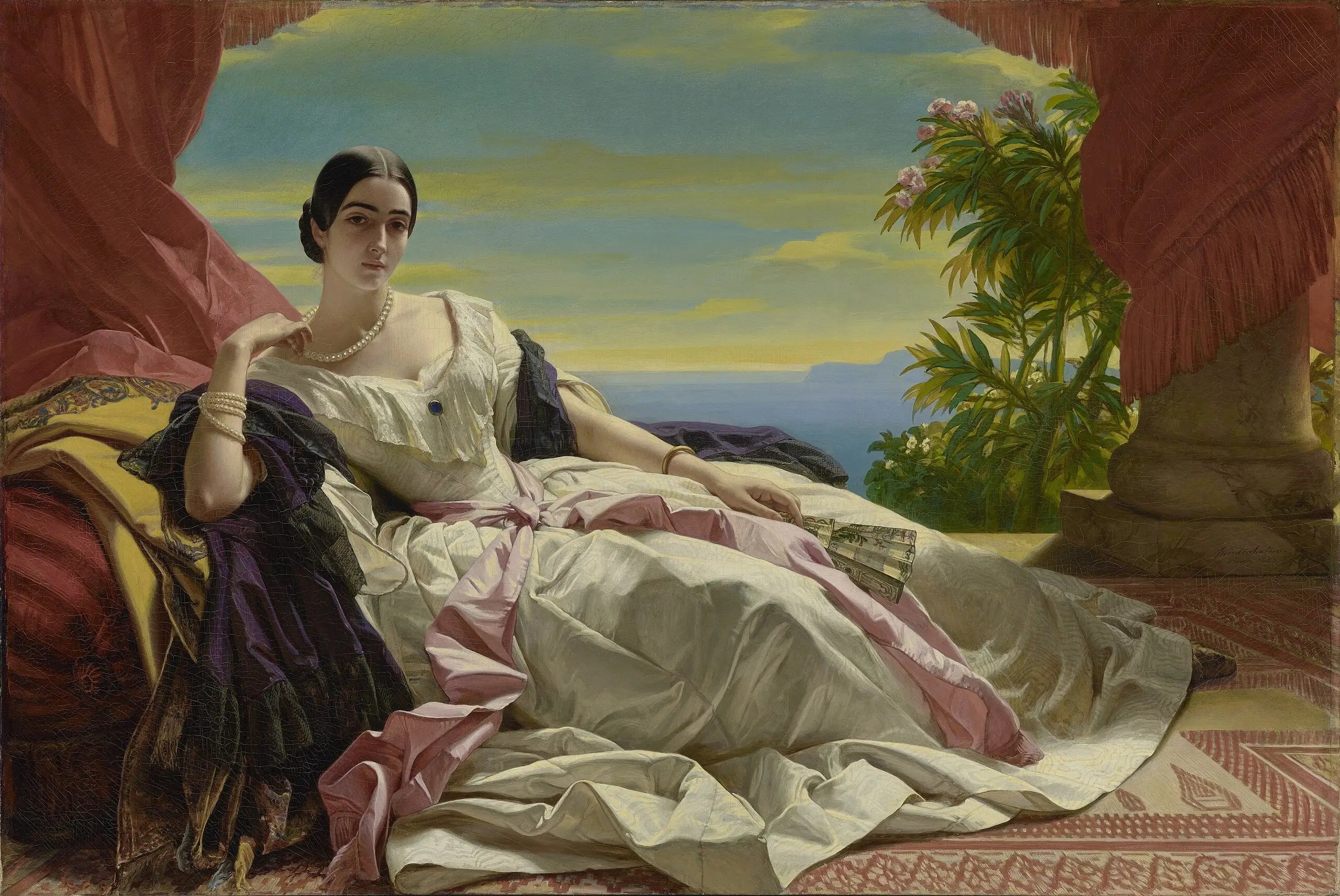 Portrait de Léonilla princesse de Sayn-Wittgenstein-Sayn - Franz Xaver Winterhalter - Alpha Reproduction
