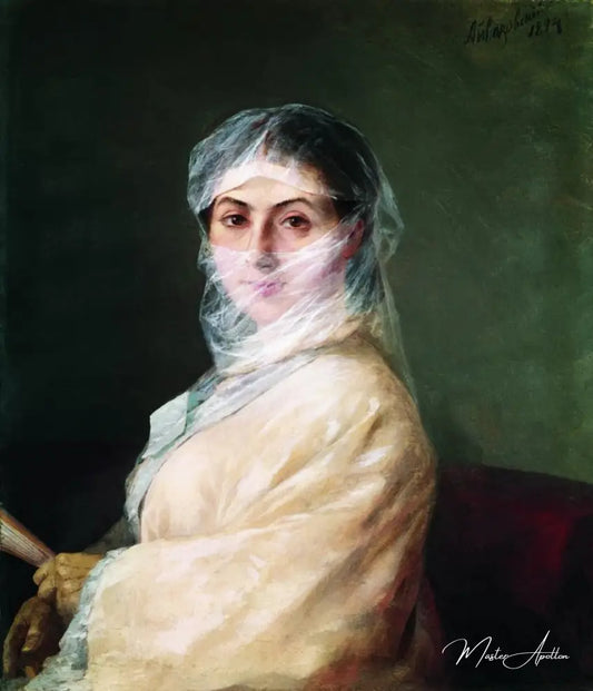 Portrait de l'épouse, Anna Burnazyan-Sarkisova - Ivan Aïvazovski - Reproductions de tableaux et peintures haut de gamme