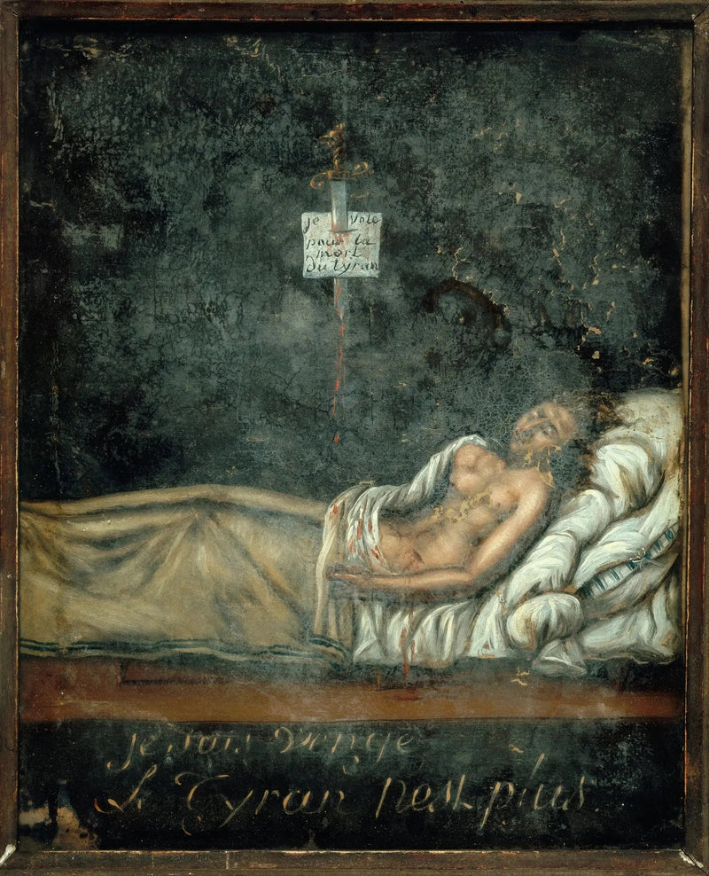 بورتريه لويس-ميشيل لو بيليتييه دي سانت-فارغو (1760-1793)، على سرير موته - جاك-لويس دافيد