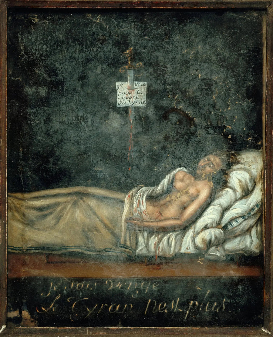 بورتريه لويس-ميشيل لو بيليتييه دي سانت-فارغو (1760-1793)، على سرير موته - جاك-لويس دافيد