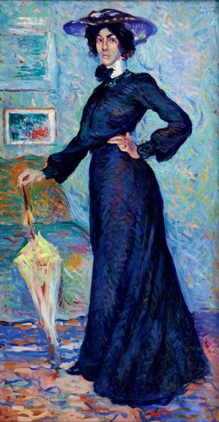 Portrait de Lucie Cousturier - Maximilien Luce image 1 reproduction d’œuvre d’art à l’huile