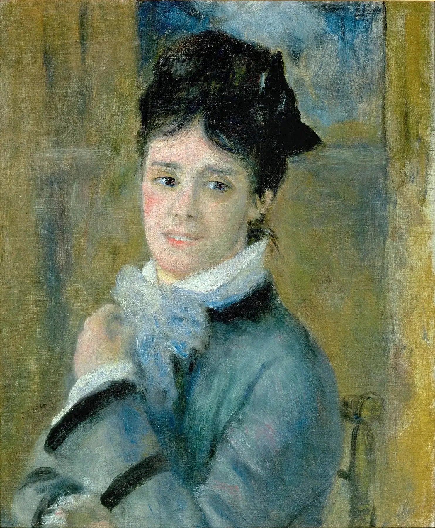Portrait de Madame Claude Monet - Pierre-Auguste Renoir image 1 tableau peint à l’huile sur toile