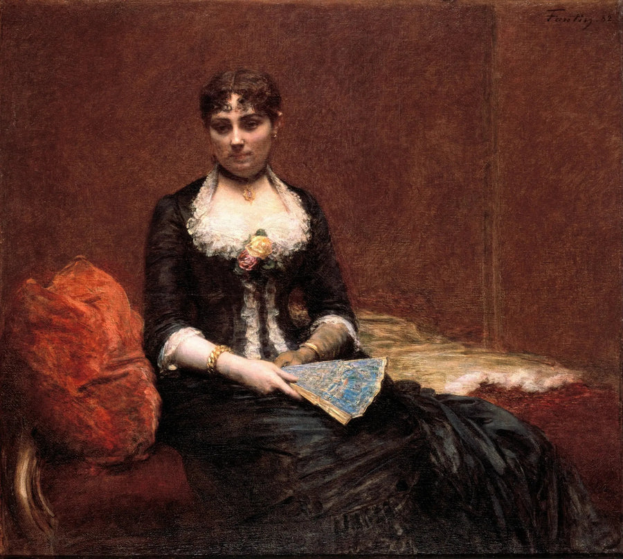 بورتريه للسيدة ليون ميترو (Portrait de Madame Léon Maître) - هنري فانتين-لاتور