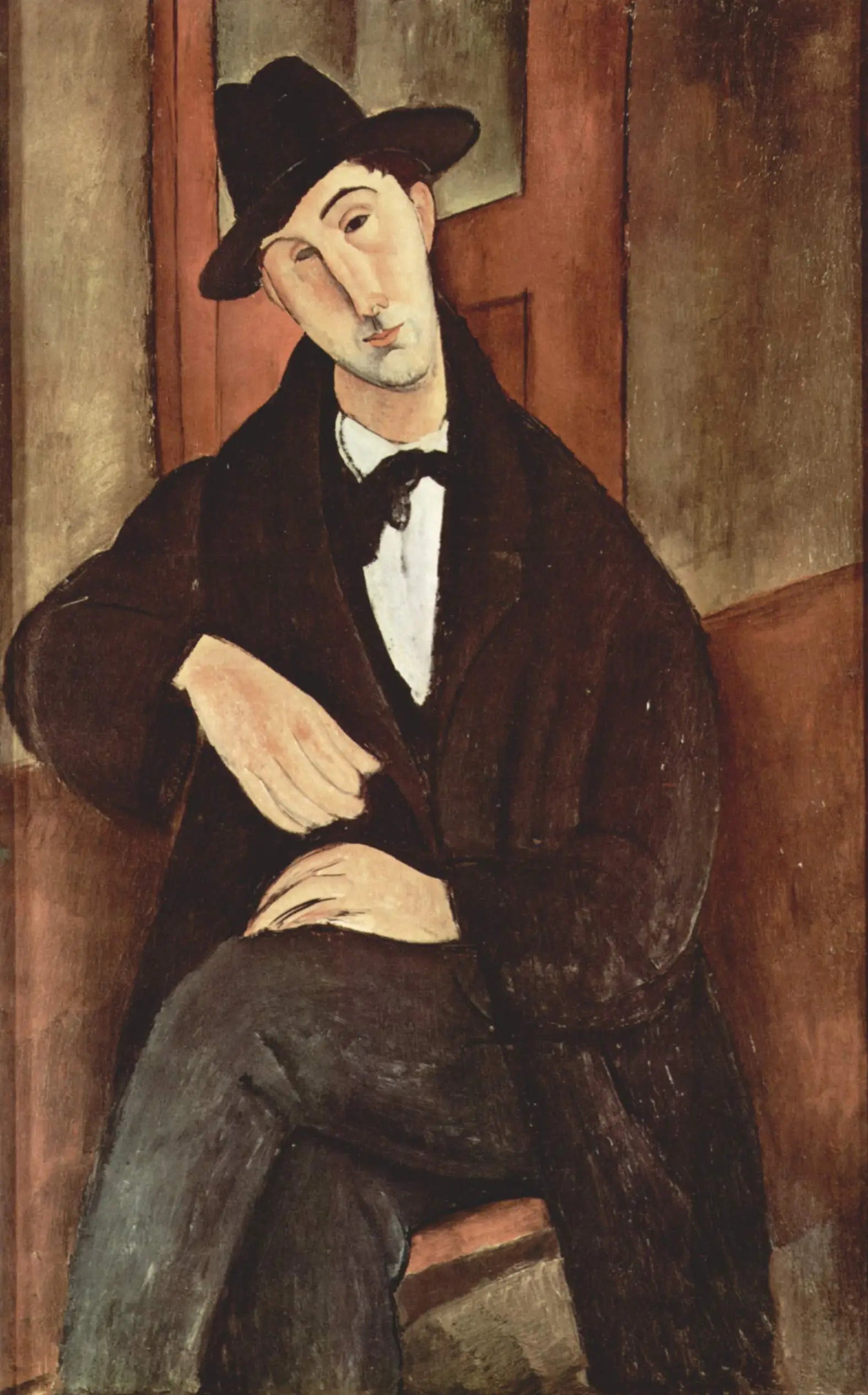 Reproduction du tableau « Portrait de Mario Varfogli - Amedeo Modigliani » par Alpha Reproduction en peinture à l’huile