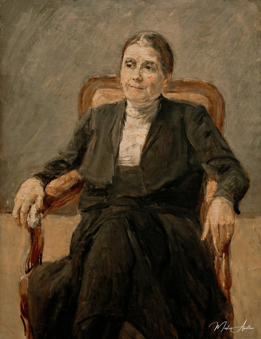 Portrait de Marthe Liebermann - Max Liebermann - Reproductions de tableaux et peintures haut de gamme