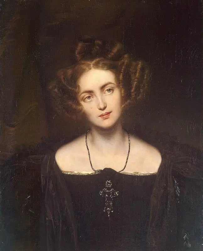 Portrait de Mlle Sontag, dans le rôle de donna Anna - Paul Delaroche image 1 copie peinte à la main à l’huile