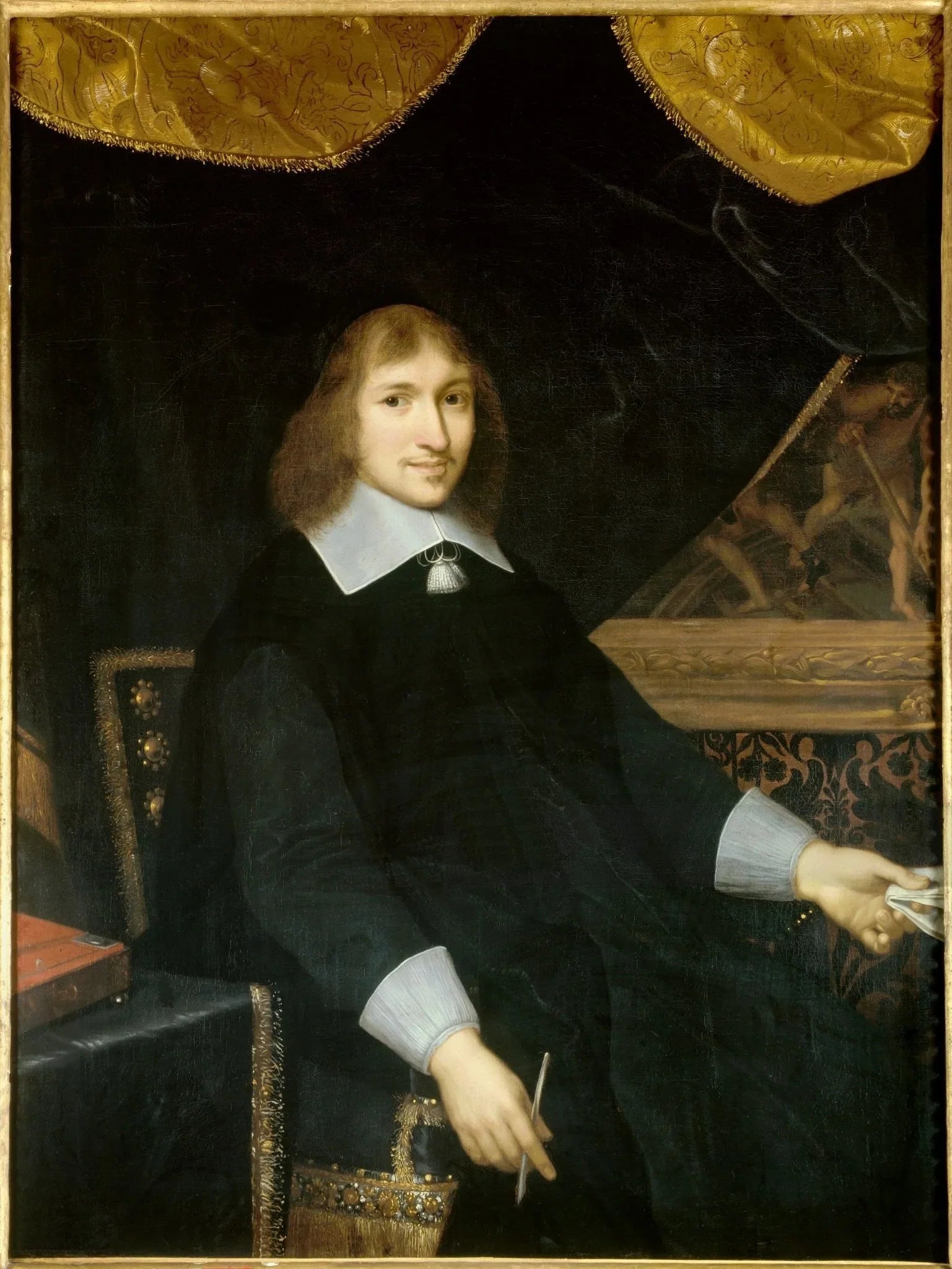 Portrait de Nicolas Fouquet (1615-1680) - Charles Le Brun image 1 reproduction artisanale de tableau