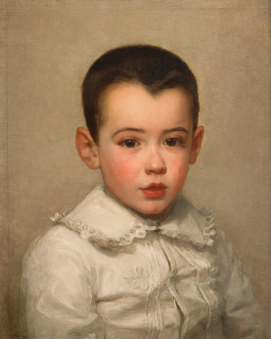 Portrait de Pierre Bracquemond enfant - Marie Bracquemond image 1 reproduction de peinture à l’huile