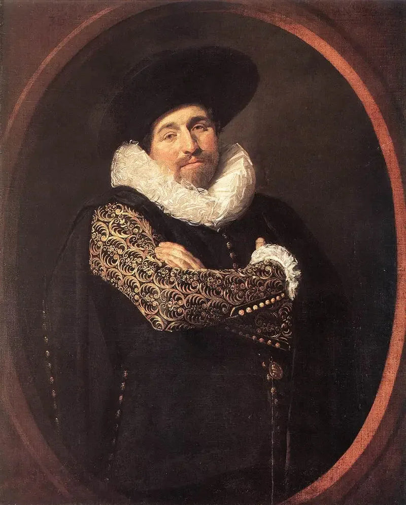بورتريه لإسحاق ماسا (1586-1643) المحتمل - فرانس هالس