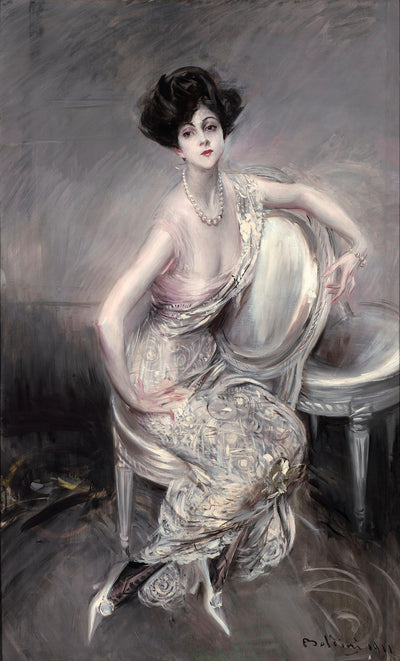 Portrait de Rita de Acosta Lydig assise - Giovanni Boldini - Alpha Reproduction