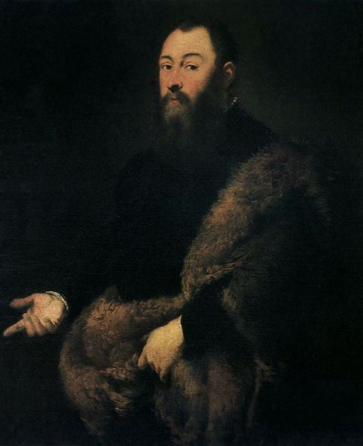 بورتريه لسيجموند الثاني أوغسطس (1520–1572) - جاكوبو تينتوريتو