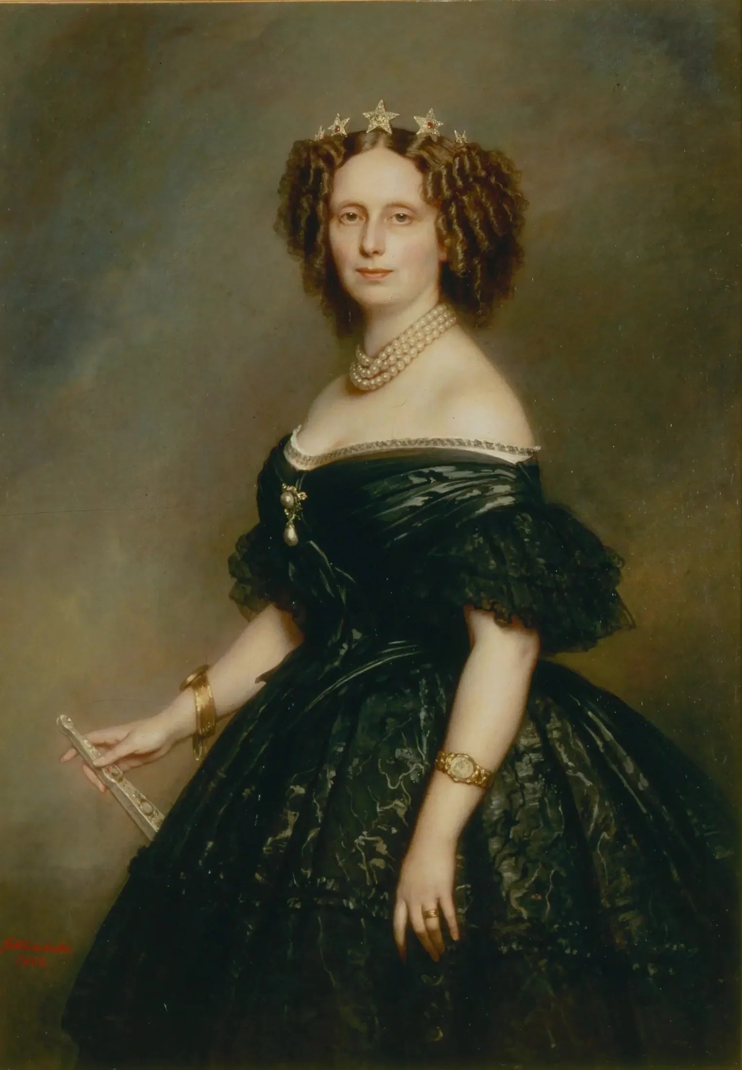 Portrait de Sophie de Wurtemberg (1818–1877), reine des Pays-Bas - Franz Xaver Winterhalter image 1 reproduction d’œuvre d’art à l’huile