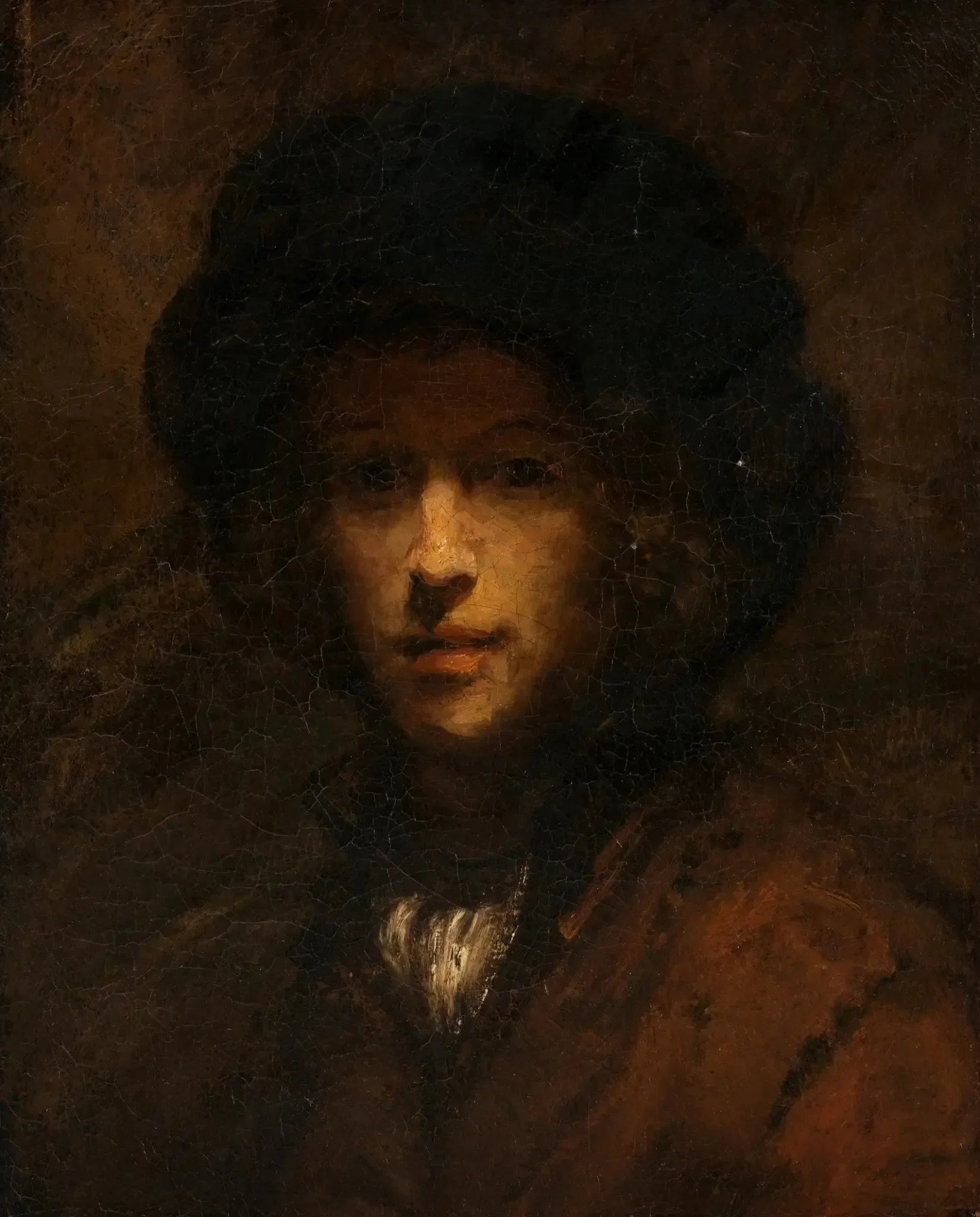 Portrait de Titus (surpeint enlevé entre 1908-1935) - Rembrandt image 1 copie peinte à la main à l’huile