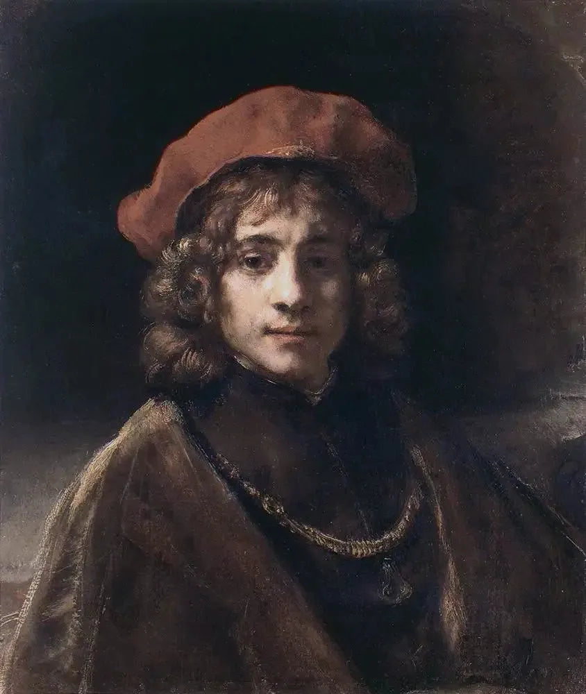 Portrait de Titus van Rijn - Rembrandt image 1 copie de tableau peinte à la main