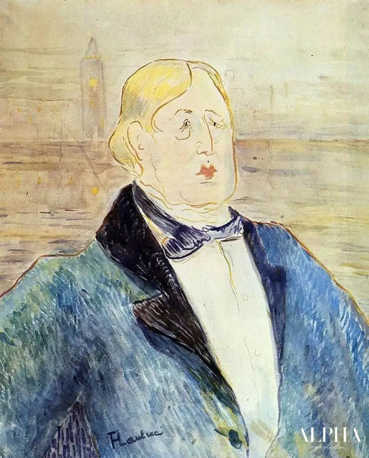 Portrait d'Oscar Wilde - Toulouse Lautrec - Reproductions de tableaux et peintures haut de gamme