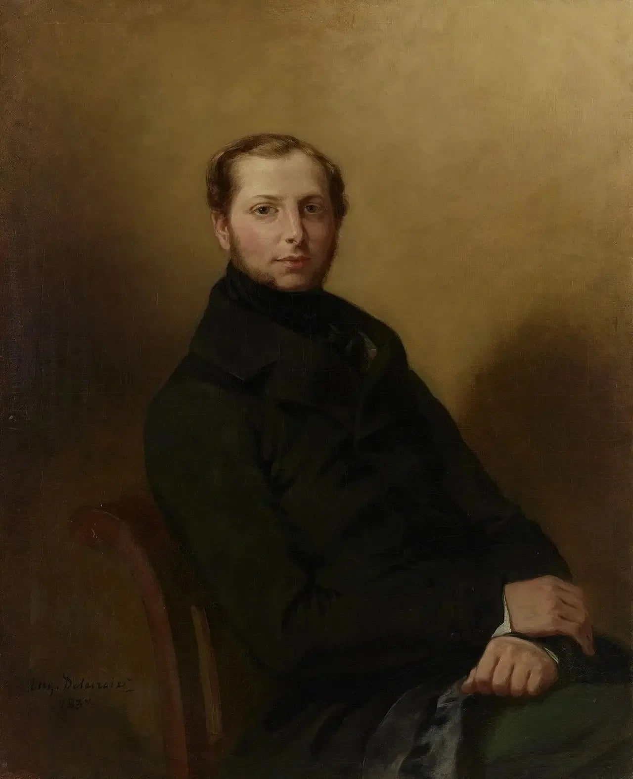 Portrait du comte Charles de Mornay - Eugène Delacroix image 1 reproduction de peinture à l’huile