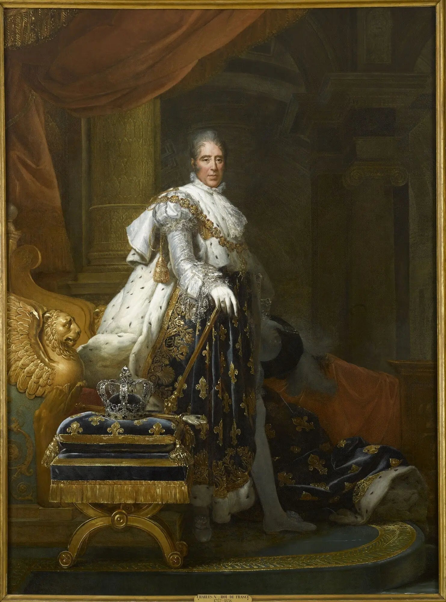 Portrait du couronnement de Charles X - François Gérard image 2 copie peinte à la main à l’huile