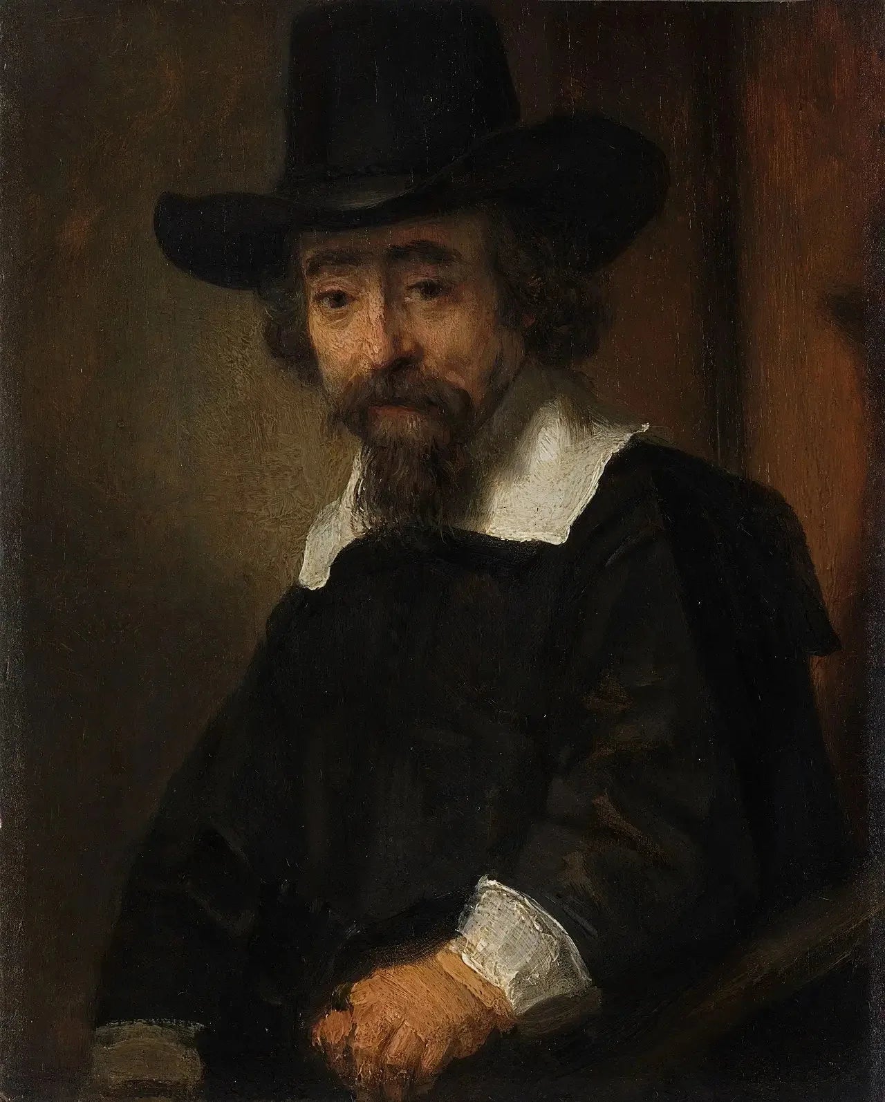 Portrait du Dr Ephraïm Bueno - Rembrandt image 1 copie de tableau peinte à la main