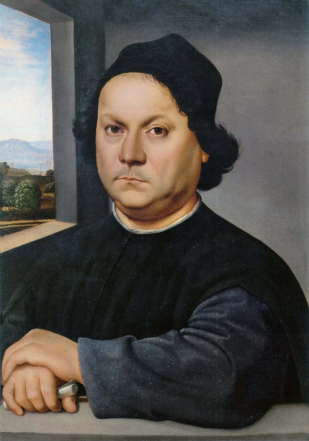 Portrait du Pérugin - Raphaël Sanzio image 1 reproduction d’œuvre d’art à l’huile
