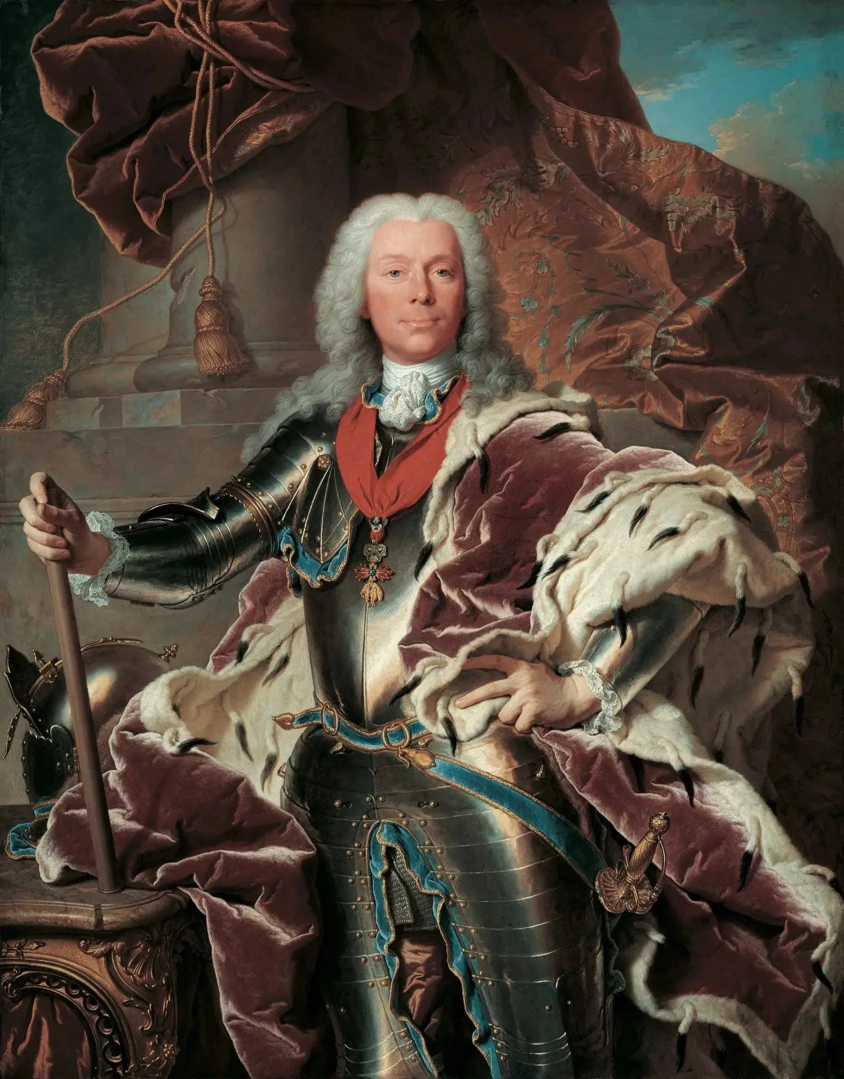 Portrait du prince Joseph Wenzel Ier de Liechtenstein - Hyacinthe Rigaud image 1 tableau peint à l’huile sur toile