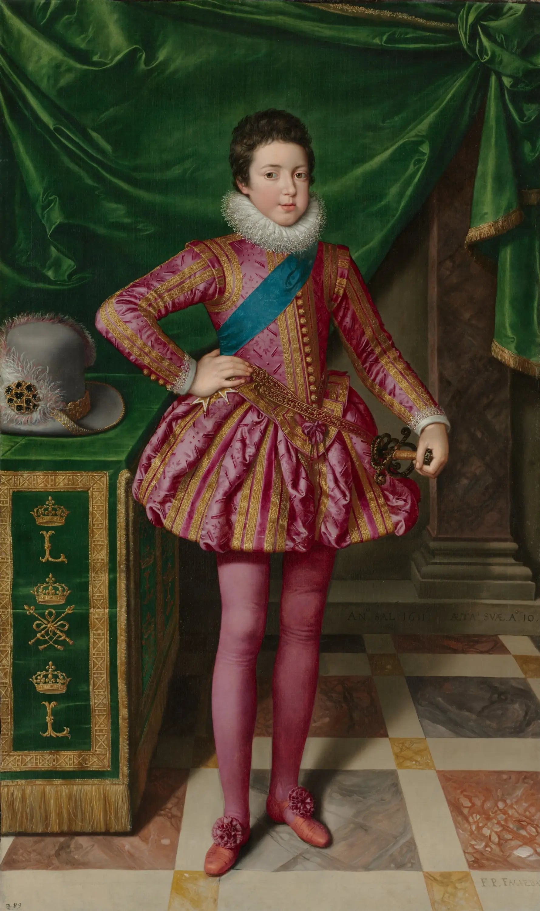 Portrait du roi Louis XIII de France - Frans Pourbus the Younger image 1 tableau peint à l’huile sur toile