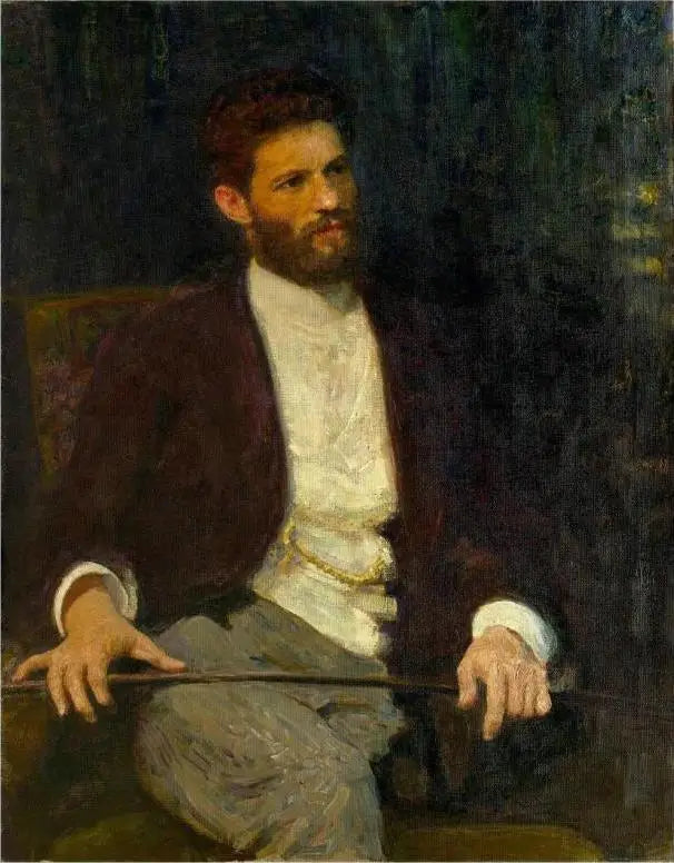 Portrait du sculpteur Mark Matveevich Antokolski. - Ilya Repin - Alpha Reproduction